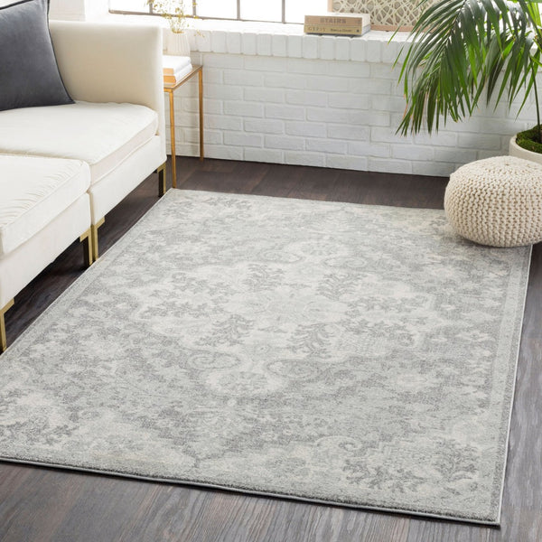 Livabliss Harput Traditional Turkish Polypropylene Accent Rug for Entryways and High Traffic Spaces Medium Gray, Ch 3'11" x 5'7" HAP1070-31157