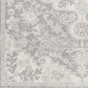 Livabliss Harput Traditional Turkish Polypropylene Accent Rug for Entryways and High Traffic Spaces Medium Gray, Ch 3'11" x 5'7" HAP1070-31157