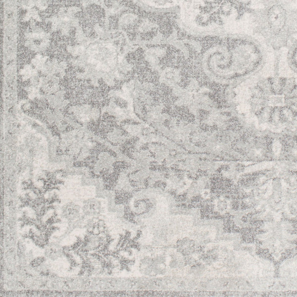 Livabliss Harput Traditional Turkish Polypropylene Accent Rug for Entryways and High Traffic Spaces Medium Gray, Ch 3'11" x 5'7" HAP1070-31157