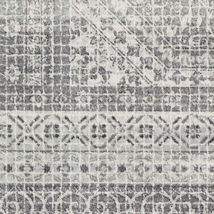 Livabliss Harput Traditional Medallion Polypropylene Area Rug for Living Room or Bedroom Medium Gray, Ch 3'11" x 5'7" HAP1080-31157
