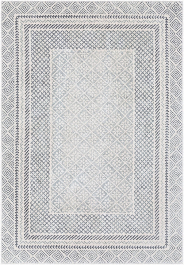 Livabliss Harput Global Inspired Turkish Machine Woven Polypropylene Rug for Entryways and Small Spaces Charcoal, Light 2' x 2'11" HAP1088-23