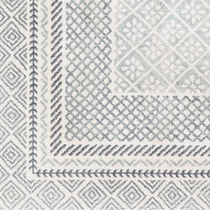 Livabliss Harput Global Inspired Turkish Machine Woven Polypropylene Rug for Entryways and Small Spaces Charcoal, Light 2' x 2'11" HAP1088-23