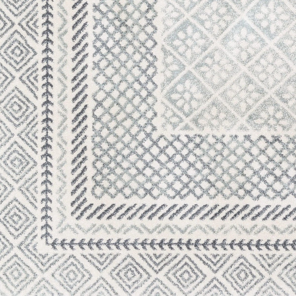 Livabliss Harput Global Inspired Turkish Machine Woven Polypropylene Rug for Entryways and Small Spaces Charcoal, Light 2' x 2'11" HAP1088-23