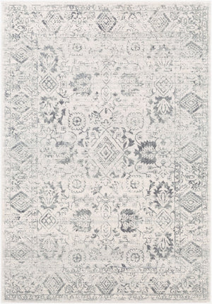 Livabliss Harput Medallion Geometric Area Rug Machine Woven Polypropylene for Entryways and Kitchens Charcoal, Light 2' x 2'11" HAP1091-23