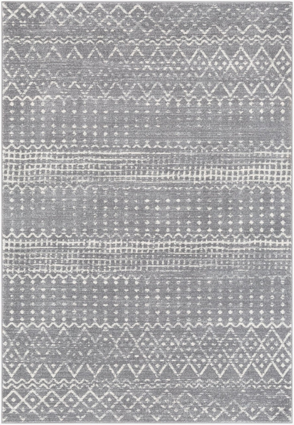 Livabliss Harput Moroccan Geometric Polypropylene Accent Rug Woven in Turkey for Entryways Charcoal, Light 2' x 2'11" HAP1096-23