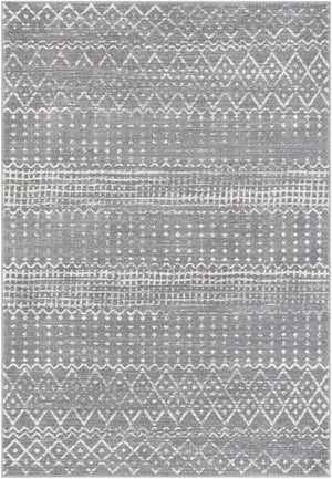 Livabliss Harput Moroccan Geometric Polypropylene Accent Rug Woven in Turkey for Entryways Charcoal, Light 2' x 2'11" HAP1096-23