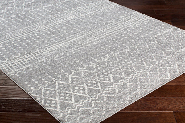 Livabliss Harput Moroccan Geometric Polypropylene Accent Rug Woven in Turkey for Entryways Charcoal, Light 2'7" x 7'3" HAP1096-2773