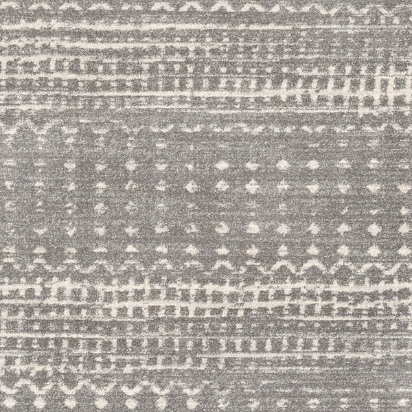 Livabliss Harput Moroccan Geometric Polypropylene Accent Rug Woven in Turkey for Entryways Charcoal, Light 2'7" x 7'3" HAP1096-2773