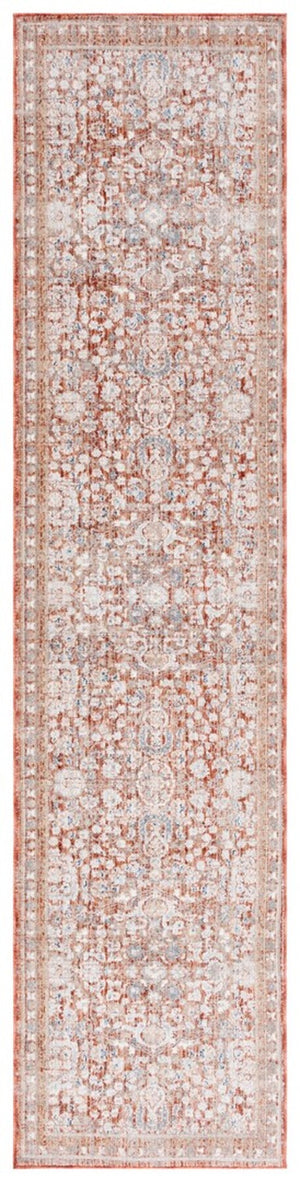 Safavieh Harlow 163 HAR163 Power Loomed  Rug Rust / Ivory Grey HAR163P-24