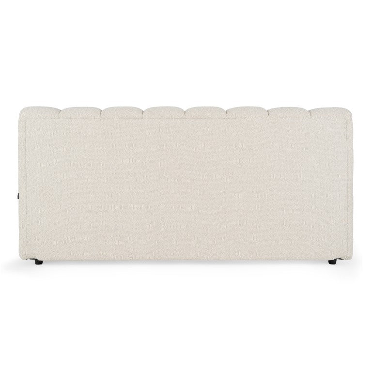 VIG Furniture Eastern King Modrest Harris Off-White Tasmin Linen Upholstered Bed — Modern Panel Headboard, 600Lb Support VGKK-KF.B2032-LINEN-EK