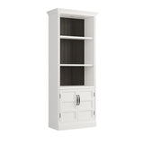 Parker House Shoreham - Effortless White 35 In. Door Bookcase Effortless White Acacia Solids / Birch Veneers SHO#435-EFW