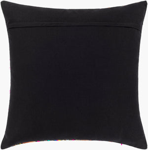 Surya Haruki 20" X 20" Global Inspired Accent Pillow - Elegant, Durable Home Decor For Eclectic Charm Black Acrylic,Cotton,Cotton Hau001-2020d