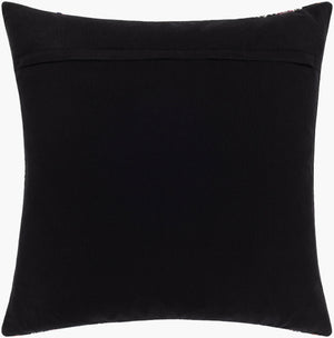 Surya Haruki 20" X 20" Global Inspired Accent Pillow - Elegant, Durable Home Decor For Eclectic Charm Black Cotton,Polyester,Cotton Hau002-2020