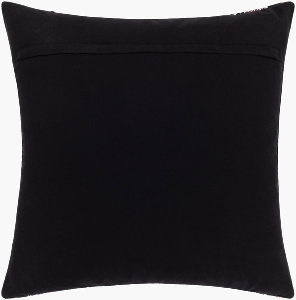 Surya Haruki 20" X 20" Global Inspired Accent Pillow - Elegant, Durable Home Decor For Eclectic Charm Black Cotton,Polyester,Cotton Hau002-2020