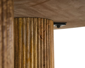 VIG Furniture Modrest Hayden - Modern Marble + Wood Round Dining Table VGBR-SBA-4788