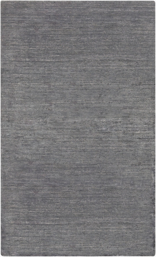Surya Haize Haz-6002 Premium 2' X 3' Hand-knotted Viscose Rug – Modern Decor, Durable & Easy To Clean! Charcoal Viscose Haz6010-3656