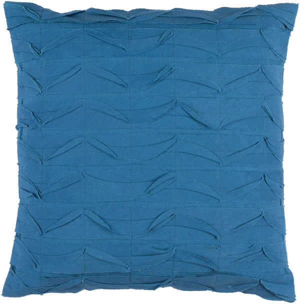 Surya Huckaby 20" X 20" Durable Cotton Accent Pillow - Modern Decor Revitalization With Natural Charm Dark Blue Cotton Hb004-2020