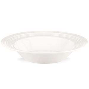 Lenox Tin Can Alley Rimmed Bowl White, WHITE PORCELAIN 6376115