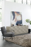 Bernhardt Linea Entertainment Console in Cerused Greige Finish 384870G