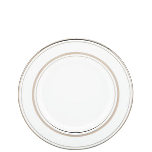 Lenox Kate Spade Library Lane Platinum Saucer White, WHITE BONE CHINA 6255350