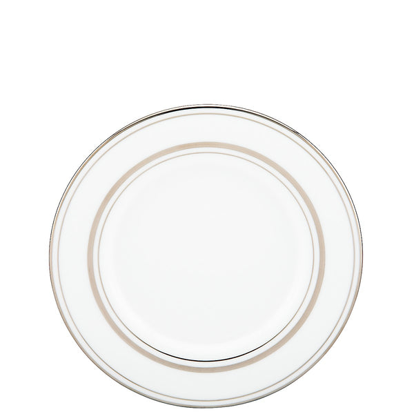 Lenox Kate Spade Library Lane Platinum Saucer White, WHITE BONE CHINA 6255350