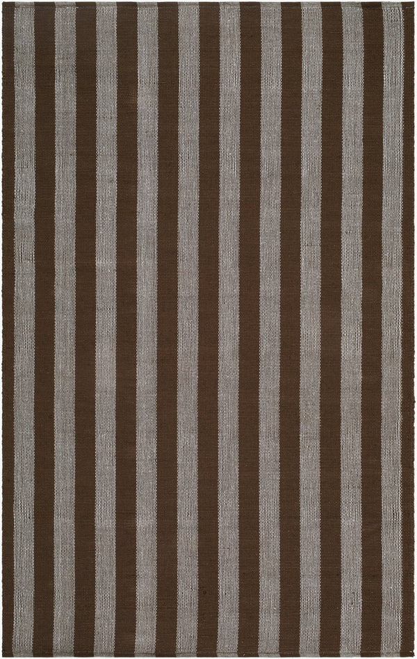 Livabliss Harbor Handwoven Recycled Pet Flatweave Rug for Entryways Patios and Coastal Spaces Chocolate, Sla 8' x 10' HBB2300-810