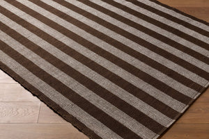 Livabliss Harbor Handwoven Recycled Pet Flatweave Rug for Entryways Patios and Coastal Spaces Chocolate, Sla 8' x 10' HBB2300-810