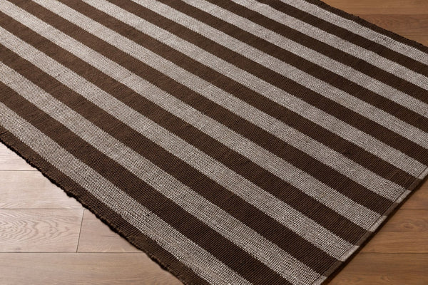 Livabliss Harbor Handwoven Recycled Pet Flatweave Rug for Entryways Patios and Coastal Spaces Chocolate, Sla 8' x 10' HBB2300-810