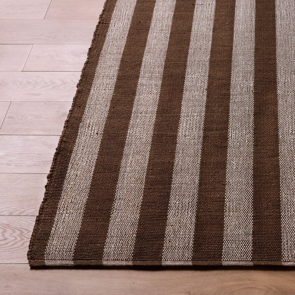 Livabliss Harbor Handwoven Recycled Pet Flatweave Rug for Entryways Patios and Coastal Spaces Chocolate, Sla 8' x 10' HBB2300-810