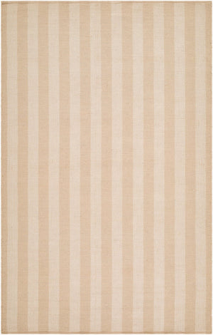 Livabliss Harbor Handwoven Recycled Pet Flatweave Rug Artisan Coastal Bohemian Indoor Outdoor Beige, Cream. 2' x 3' HBB2304-23