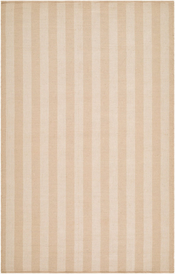 Livabliss Harbor Handwoven Recycled Pet Flatweave Rug Artisan Coastal Bohemian Indoor Outdoor Beige, Cream. 2' x 3' HBB2304-23
