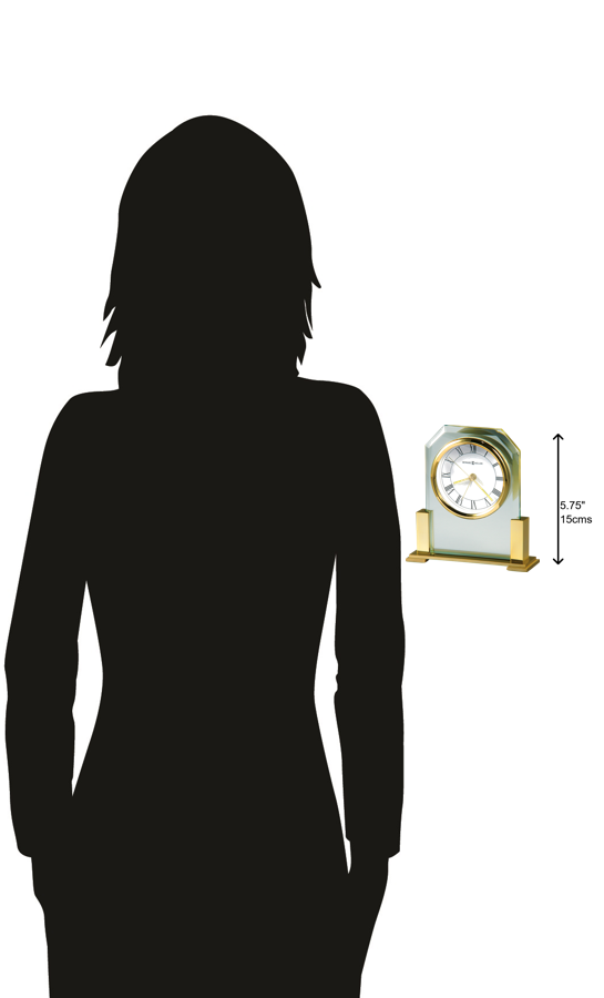 Hekman Furniture 613573 Paramount Table Clock: Elegant Brass Finish With Luminous Hands & Quartz Movement For Any Space Polished Brass Paramount Table Top Clock 613573