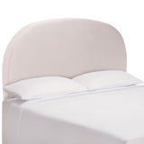 Safavieh Saraya Curved Headboard XII23 Pale Pink Velvet Solid Acacia/ Mdf/Plywood/Velvet HBD6401A-K