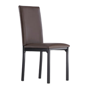 Homelegance By Top-Line Aristos Metal Upholstered Dining Chairs Black Metal