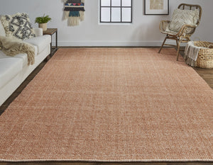 Feizy Rugs Naples Hand Woven Polyester Flatweave Rug - Soft, Durable, And Fade Resistant For Effortless Style Orange Polyester Nap0751forn000j00