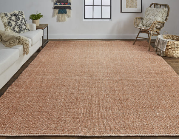 Feizy Rugs Naples Hand Woven Polyester Flatweave Rug - Soft, Durable, And Fade Resistant For Effortless Style Orange Polyester Nap0751forn000j00