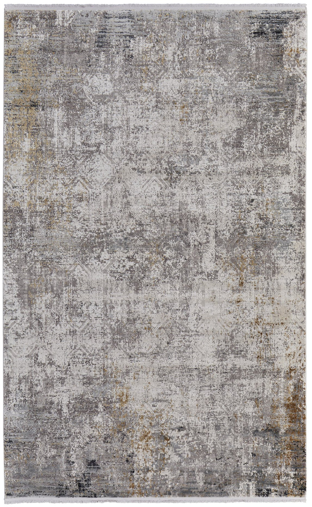 Feizy Rugs Cadiz Abstract Geometric Area Rug – Luxurious, Machine-woven Design Inspired By Spanish Elegance Ivory,Taupe,Gray Viscose,Acrylic 8663892flgyivyh39