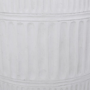 English Elm Outdoor Fluted Concrete Column Side Table Lightweight Architectural Patio Accent 73436.00