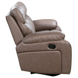 Parker House Theon - Stokes Toffee Manual Reclining Sofa And Loveseat Brown 97% Polyester,3% Pu Mthe-42-stof