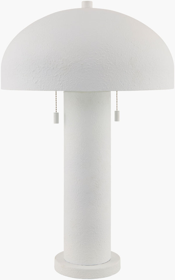 Livabliss Hobro Hand-painted Iron Accent Table Lamp with Metal Shade for Classic Interiors HBR-004