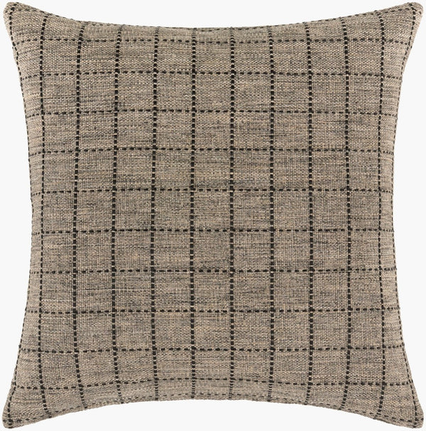 Surya Harbour Outdoor Square Accent Pillow Woven Polypropylene Patio Decor Fade Resistant HBU004-1818D