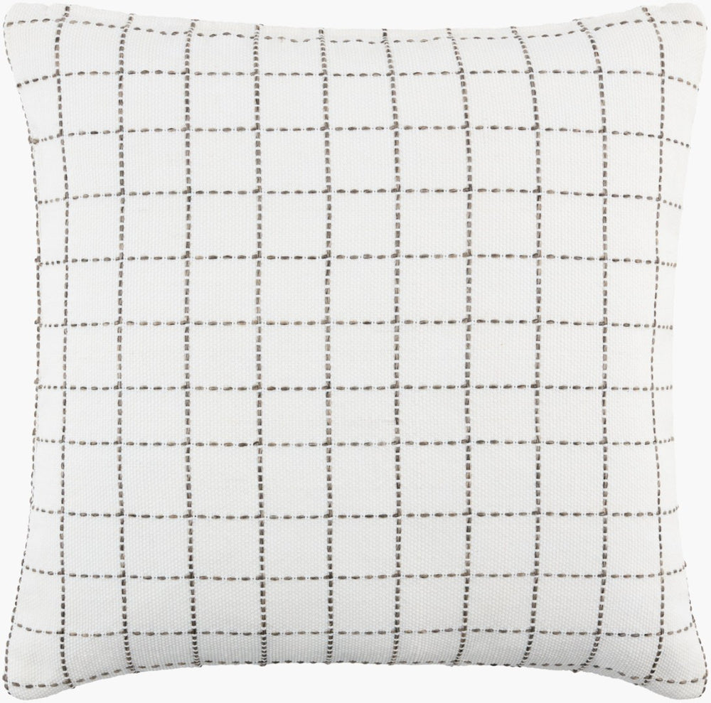 Surya Harbour Woven Polypropylene Square Outdoor Accent Pillow Uv Resistant Patio Decor HBU006-2222P
