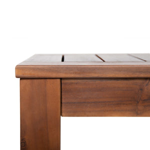 English Elm Christopher Knight Home® - MANILA Acacia 61.75" Outdoor Bench Set of 2 – Rustic Dark Brown Patio Seating, 600 lb Capacity, Durable 60079.00