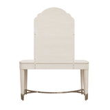 Grace Vanity and Mirror Set with Stool White with Opulent Opal Finish P377-BR-K11 Pulaski Furniture