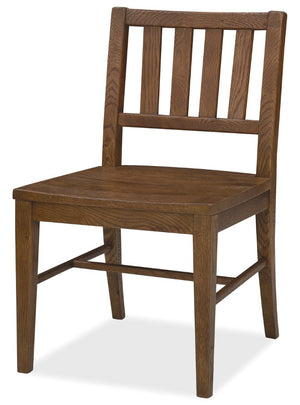 Hooker Furniture Driftwood Rustic Splatback Side Chair With Buckboard Finish, Distressed Knot Details, Durable Seat Medium Wood 6820-75311-85