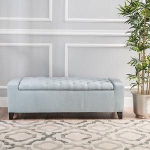 English Elm Guernsey Tufted Storage Ottoman with Lift Top Hidden Compartment for Living Rooms 59336.00LSKY