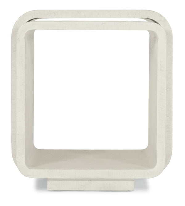 Hooker Furniture Serenity Kai Raffia Nesting End Tables — Sand Dollar Finish, Rounded Organic Shapes, Versatile Styling 6350-80113-03