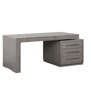 Parker House Pure Modern Executive Desk Moonstone Oak Solids / Oak Veneers PUR#480-2