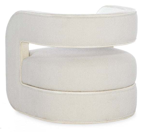 Hooker Furniture Cascade Accent Chair With Pebble Beach Performance Fabric, Lacquered Burlap Trim, Distressed Finish For Cozy Transitional Living Spaces 6120-50001-05