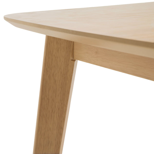 English Elm Christopher Knight Home® - DINING Mid-Century Solid Wood & Faux Wood Top Table with Rubberwood Legs, Sleek Rounded Edge Design Natural 58907.00OAK
